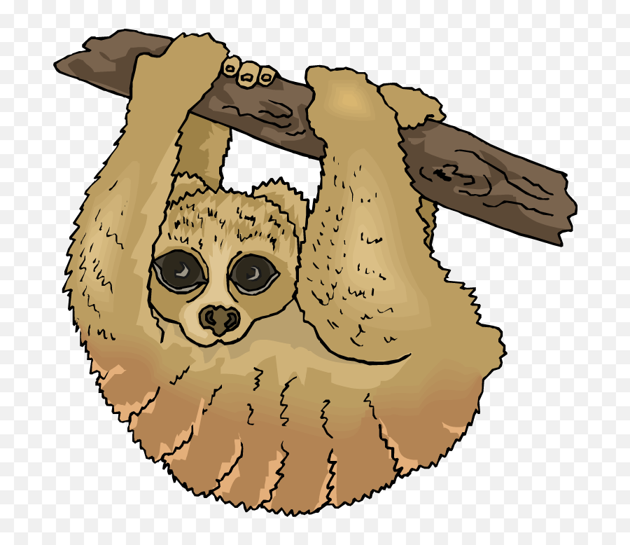 Free Sloth Cliparts Free Download Free - Sloth Animal Clip Art Emoji,Sloth Clipart