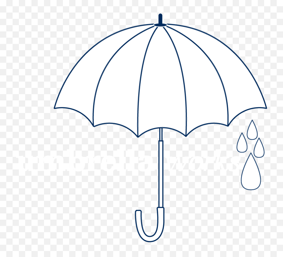 Umbrella Works - Umbrella Logo Design Emoji,Umbrella Logo