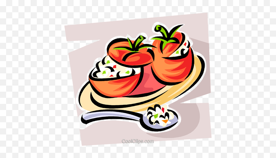 Stuffed Tomatoes Royalty Free Vector Emoji,Tomatoes Clipart