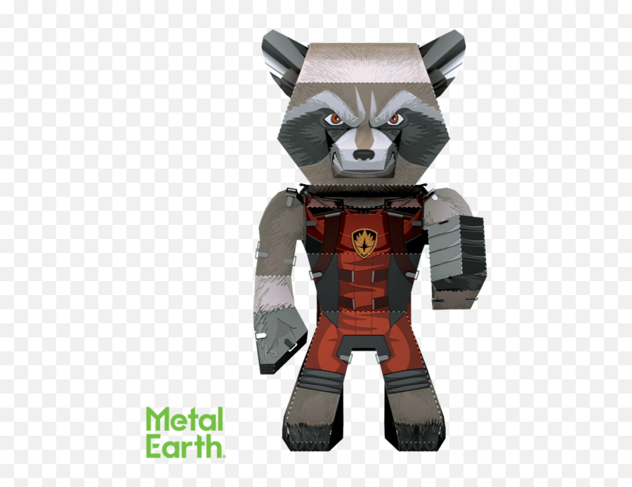 Fascinations Metal Earth Marvel 008 Guardians Of The Galaxy Rocket 3d Kit Emoji,Rocket Raccoon Png