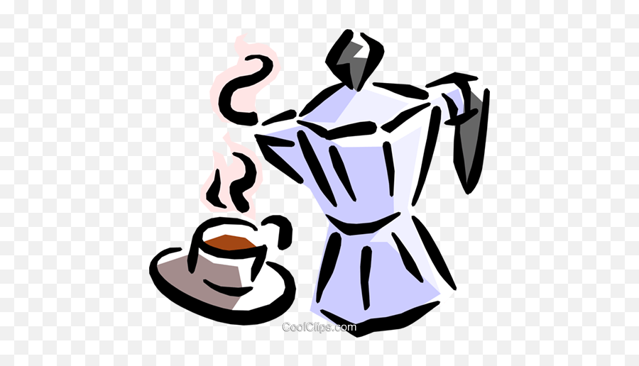 Coffee Pot Royalty Free Vector Clip Art Illustration Emoji,Free Coffee Clipart