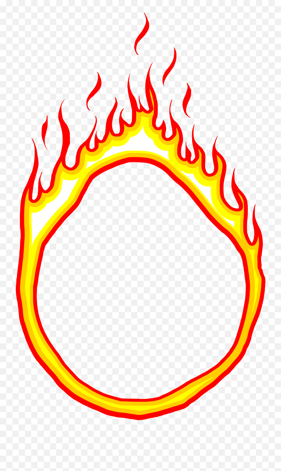 Clipart Fire Flame Circle Png - Gambar Lingkaran Api Png Emoji,White Circle Png