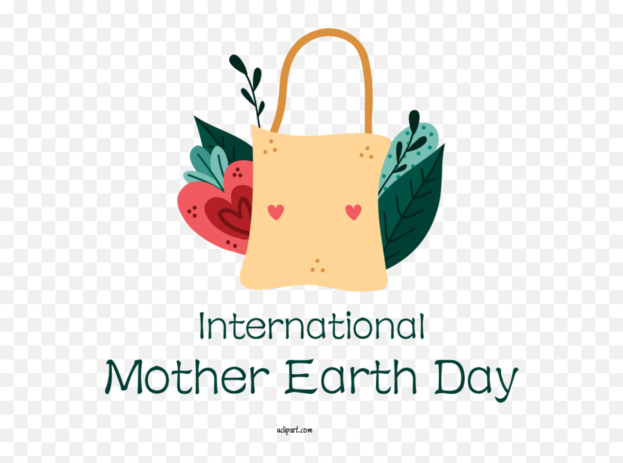Holidays Handbag Design Logo For International Mother Earth Emoji,Handbag Logo