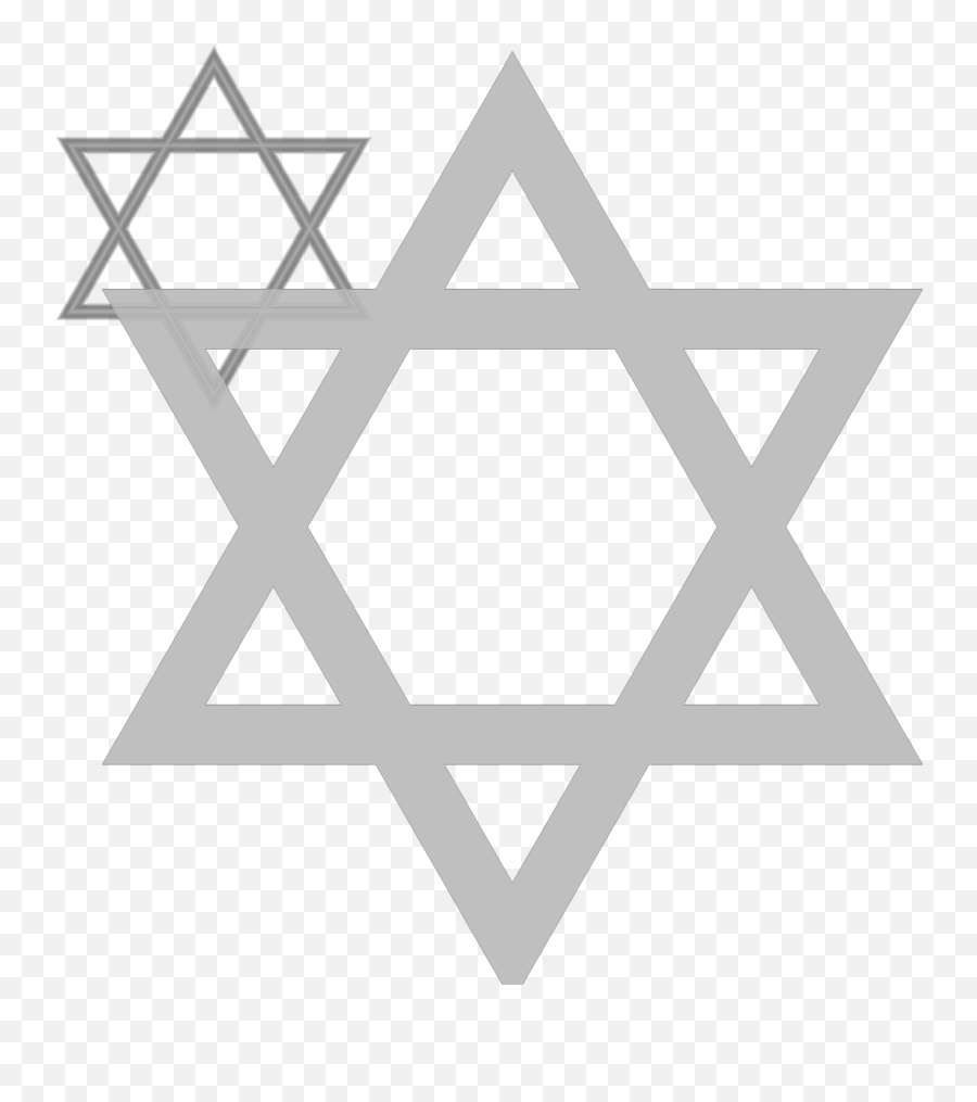 Jewish Star Gray Svg Vector Jewish Star Gray Clip Art - Svg Emoji,Star Of David Clipart