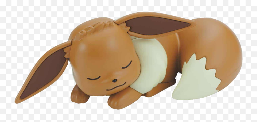Pokemon Eevee Sleeping Quick Model Kit Gamestop Emoji,Sleepy Png