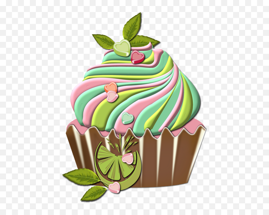Valentineu0027s Day Cupcake Clip Art Cupcake Illustration - Baking Cup Emoji,Cupcakes Clipart