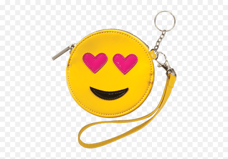 Heart Eyes Emoji Purse Key Chain - Handbag,Heart Eyes Emoji Png