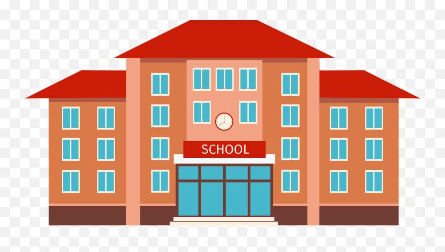 School House Clipart Free Download Transparent Png Creazilla - Vertical Emoji,House Clipart