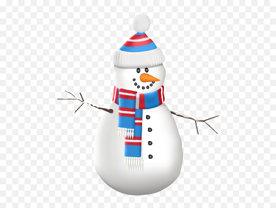 Snowman Png - Snowman With Hat And Scarf Clipart Emoji,Snowman Face Clipart