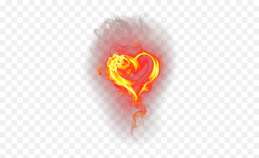 Fire Heart Flame Love Transparent Png - Oyepngcom Emoji,Flame Transparent Background