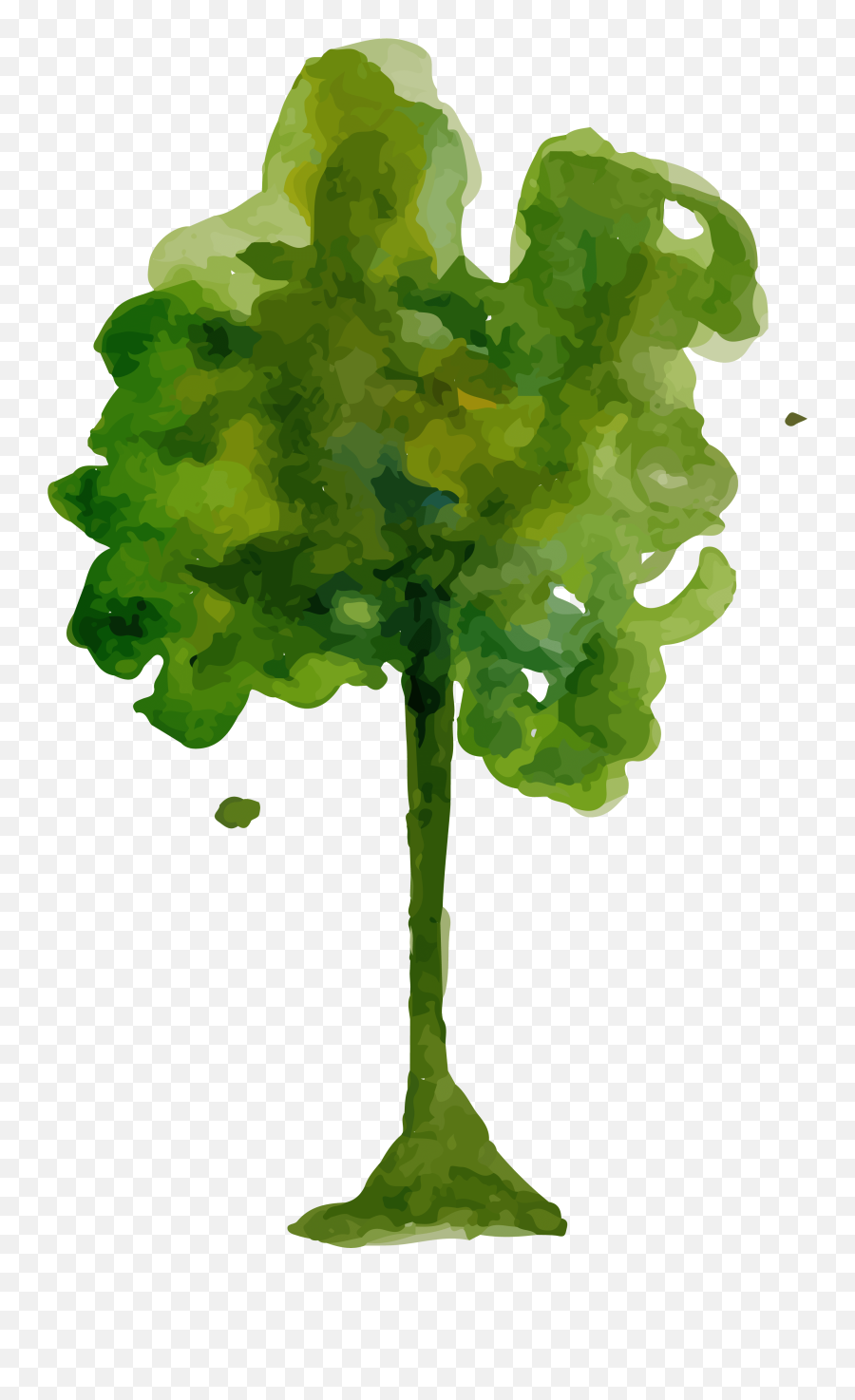Download Watercolor Trees Png - Tree Painting Png Emoji,Watercolor Tree Png