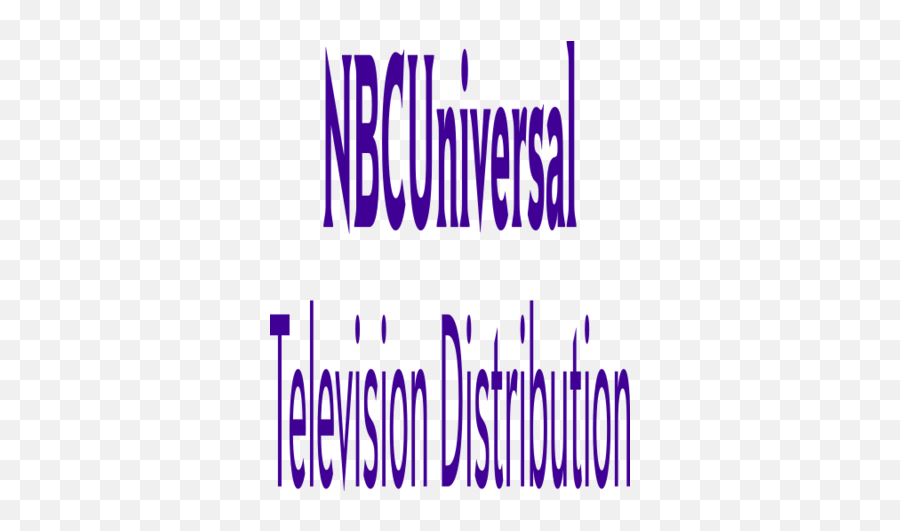 Nbcuniversal Syndication Studios - Nbcuniversal Tv Distribution Logo Emoji,Cbs Television Distribution Logo