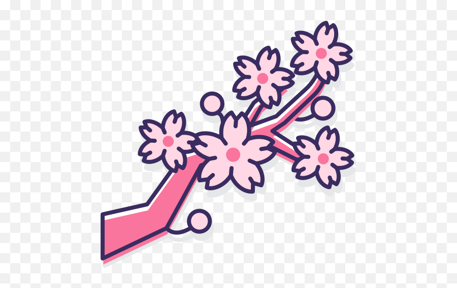 Cherry - Sakura Tree Icon Png Emoji,Cherry Blossom Png