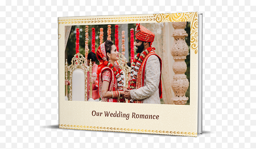 Pre Wedding Photo Books U0026 Photo Albums Custom Photo Books - Traditional Hindu Wedding In India Emoji,Wedding Bells Png