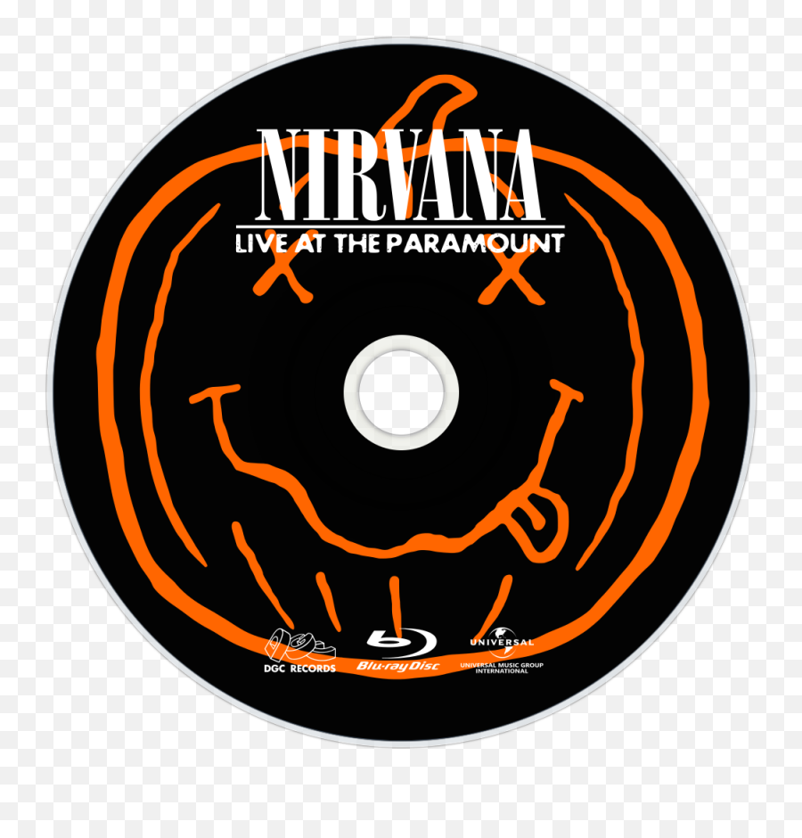 Live At The Paramount Bluray Disc Image - Nirvana Smiley Nirvana Live Dvd Disc Emoji,Bluray Logo