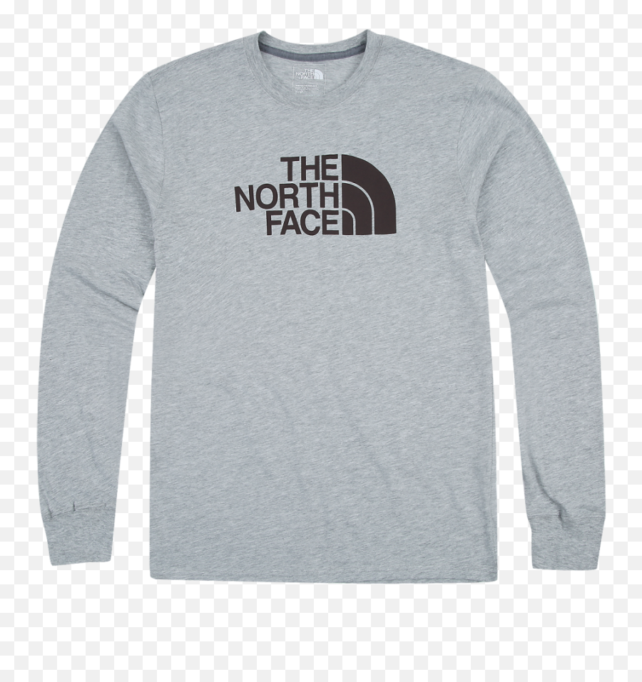The North Face Half Dome Tee Grey M - Long Sleeve Emoji,The North Face Logo