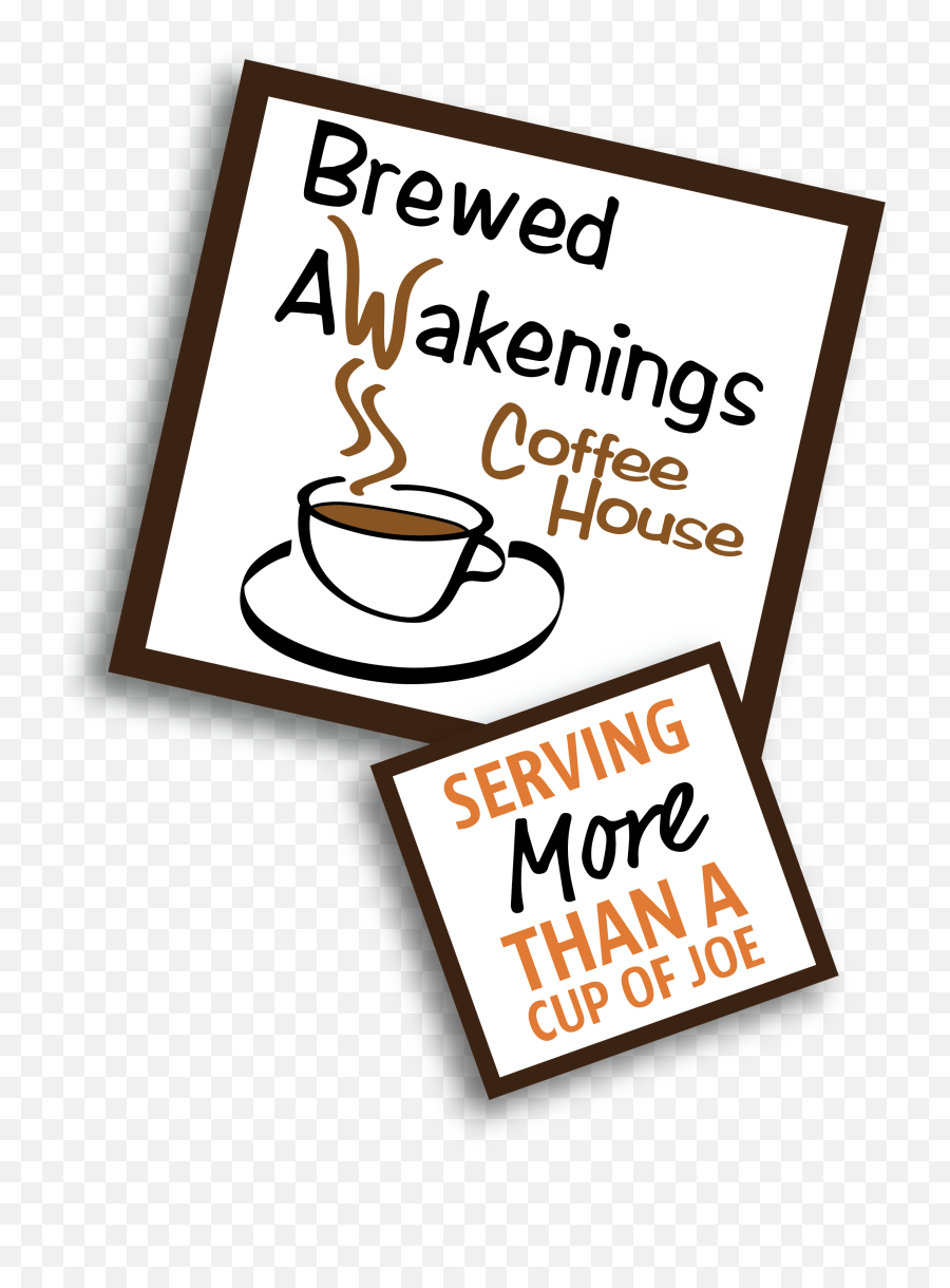 Home Brewed Awakenings Coffee Shop Emoji,Coffee House Logo