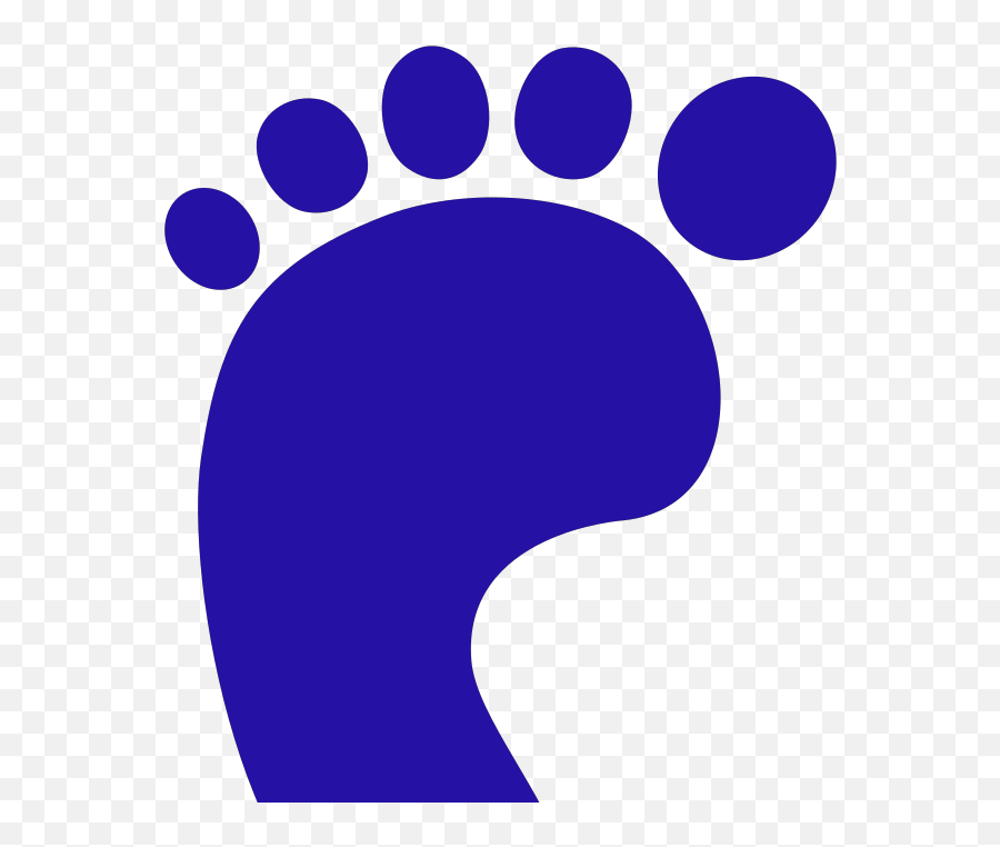 Blue Left Foot Png Svg Clip Art For - Dot Emoji,Foot Clipart