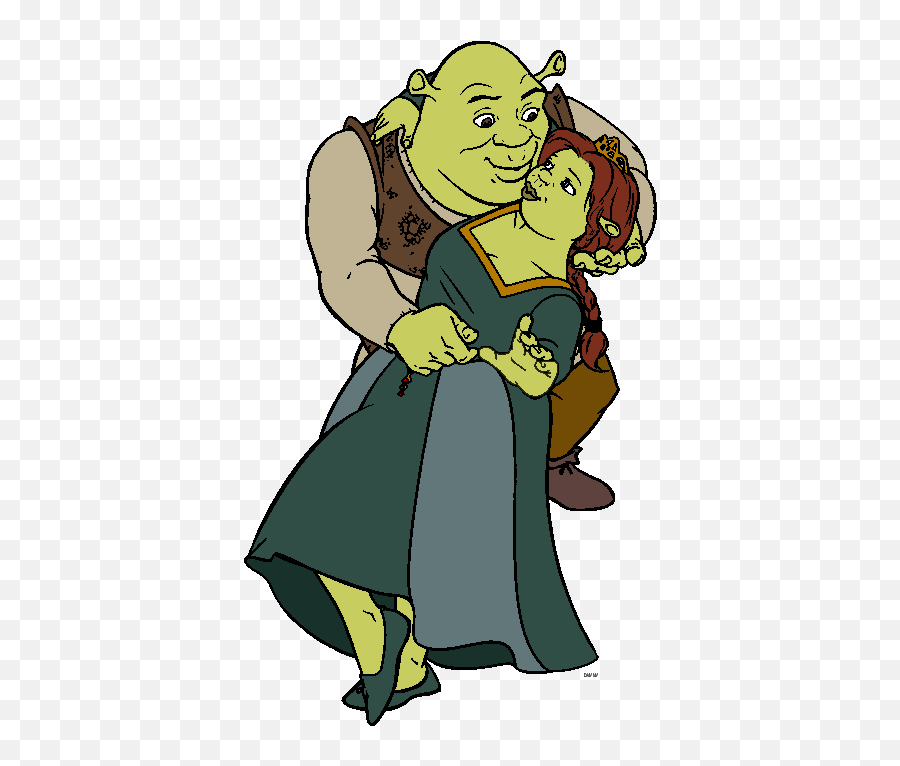 Shrek And Fiona Cartoon - Clip Art Library Emoji,Shrek Head Transparent