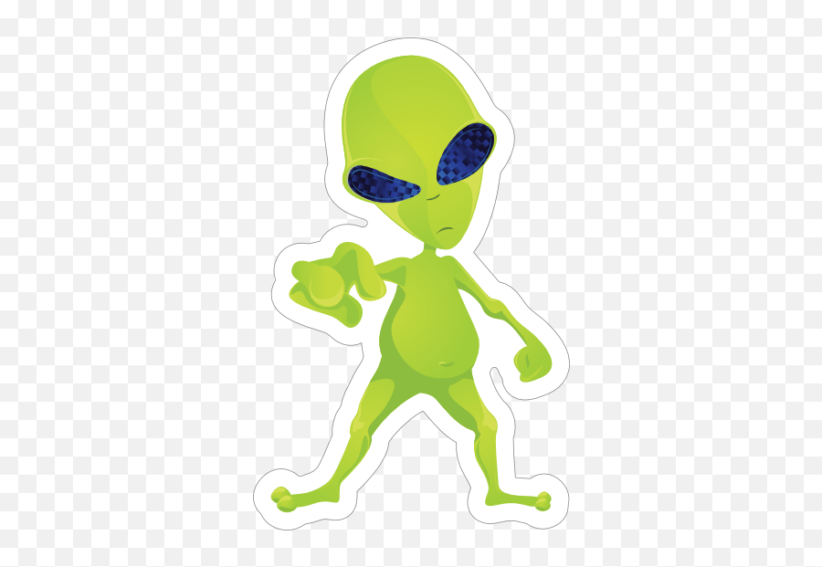 Suspicious Green Alien Sticker Emoji,Suspicious Clipart