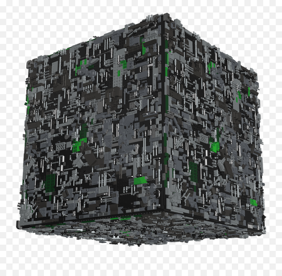 Download Hd Borg Cube Png Top Down Transparent Png Image Emoji,Cube Transparent Background