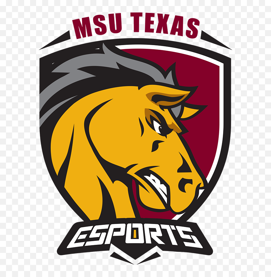 Esports Msu Texas Emoji,Yellow Horse Logo
