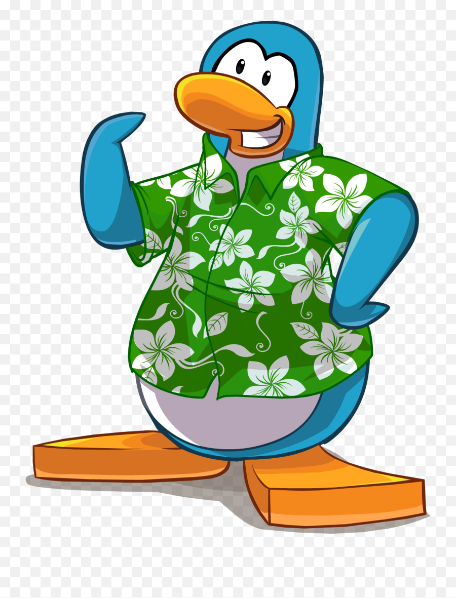 Penguin In Hawaiian Shirt - Online Discount Shop For Emoji,Penguin Logo Clothes