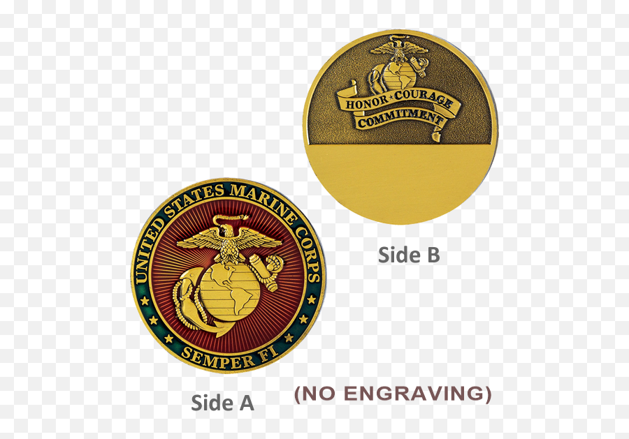 Usmc Military Coin - Badge Emoji,Usmc Logo