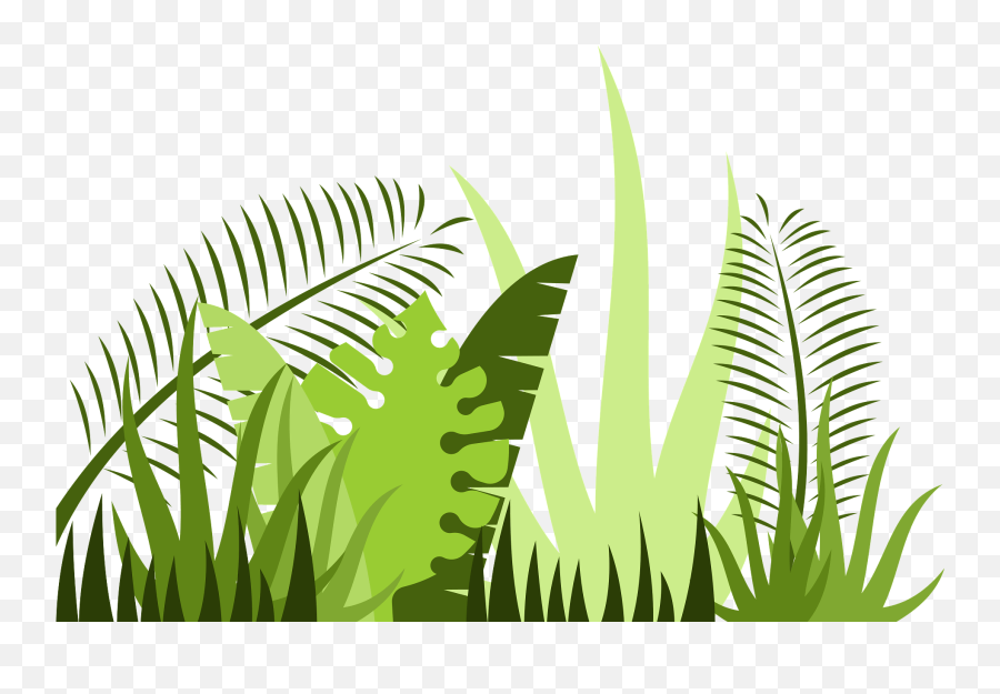 Jungle Leaves Clipart - Transparent Jungle Clipart Emoji,Leaves Clipart