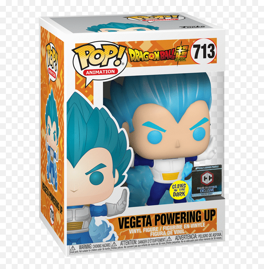 Funko Pop Dragon Ball Z Vegeta Powering Up Glow In The Dark Exclusive - Vegeta Powering Up Funko Pop Emoji,Vegeta Transparent