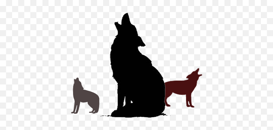 Download Coyotehowl - Transparent Silhouettes Of Coyotes Emoji,Wolf Silhouette Png