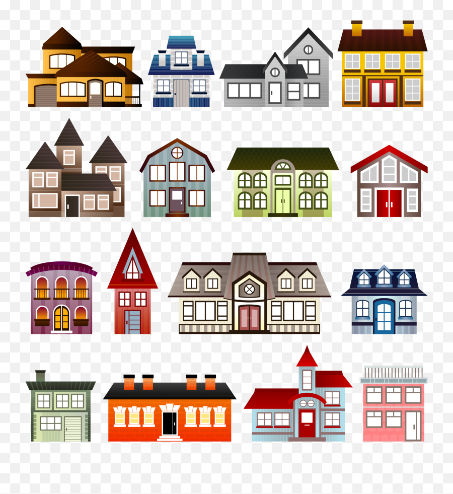 Library Of How To Draw A Simple Front Of House Download Png - Residential Housing Clip Art Emoji,House Clipart