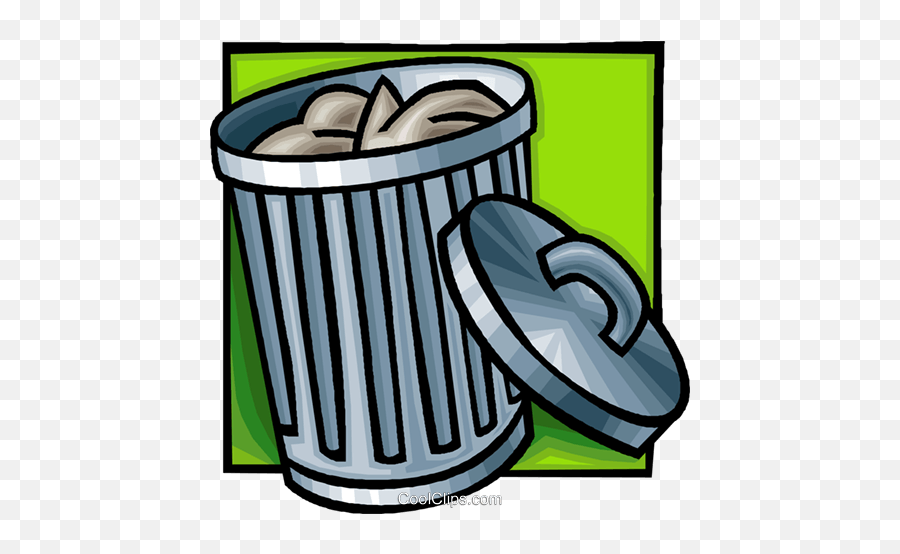 Garbage Can Royalty Free Vector Clip Art Illustration - Gambar Vektor Tempat Sampah Emoji,Garbage Clipart