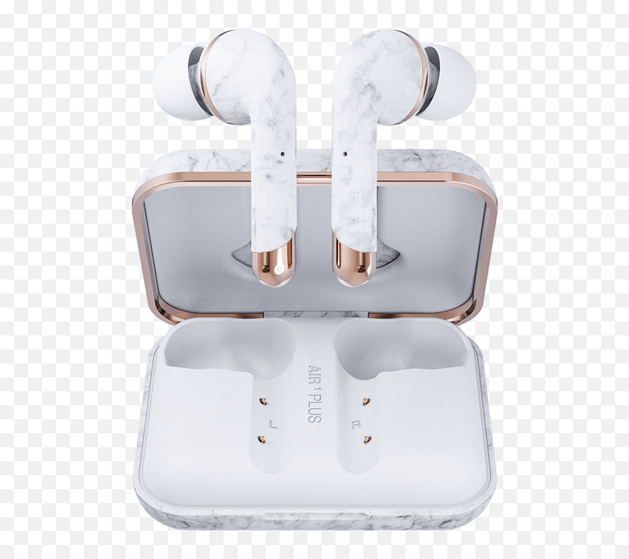 Air 1 Plus In - Ear White Marble Happy Plugs Air 1 Plus White Marble Emoji,Headphones Transparent