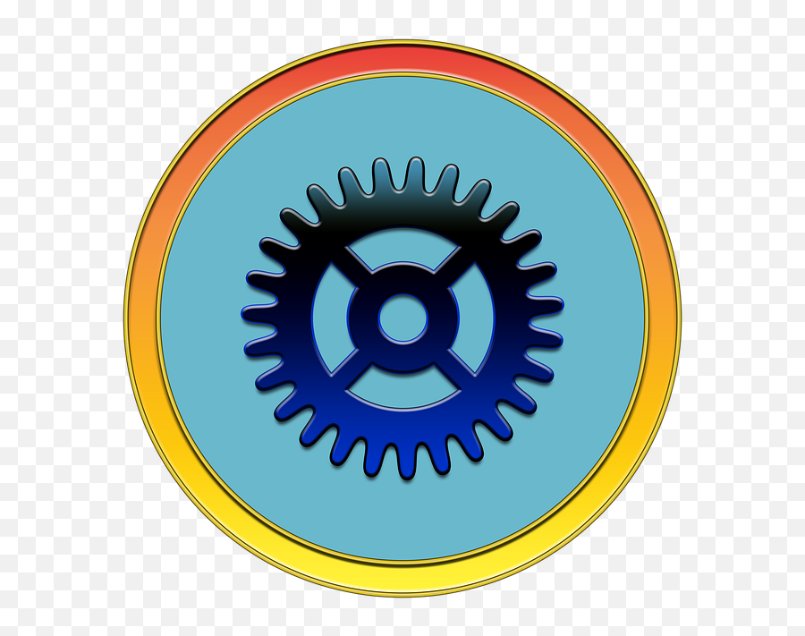 Gear Settings Icon - Free Image On Pixabay Red Star Burst Sticker Emoji,Settings Icon Png