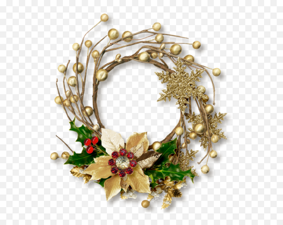 Wreath Christmas Ornament Christmas Flower For Christmas - Decorative Emoji,Wreath Transparent