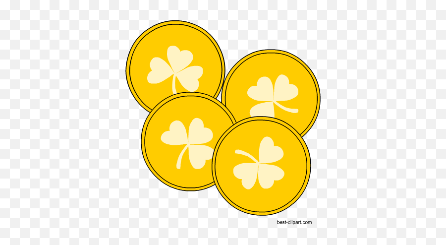 Clip Art Images And Graphics - St Patricks Day Coins Clip Art Emoji,St Patricks Day Clipart