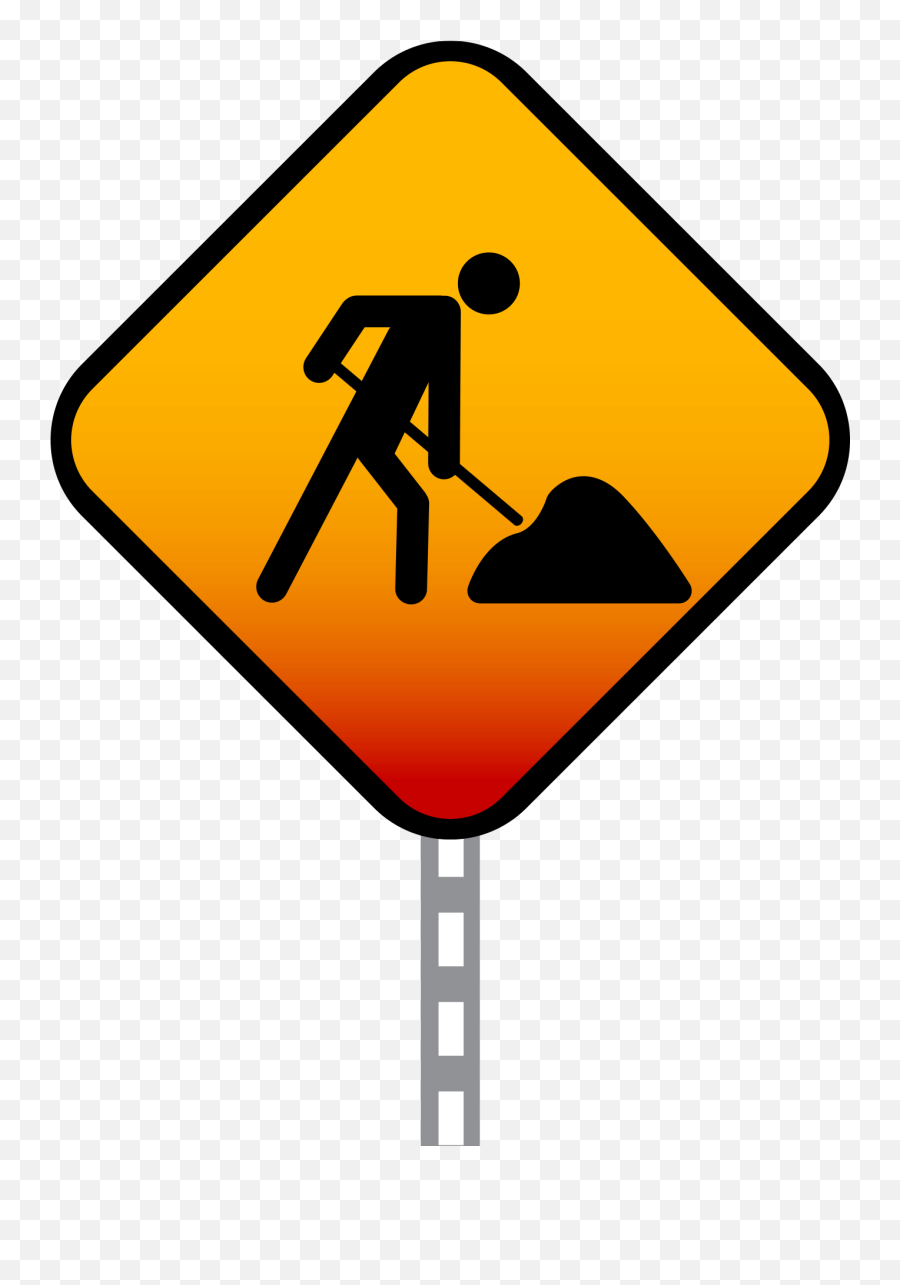 Men At Work Sign Png Image Free - Traffic Sign Emoji,Work Png