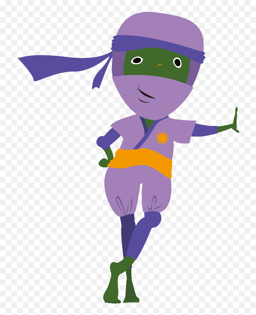 Purple Ninja Turtle Drawing Free Image - Leo Ninja Turtle Purple Emoji,Ninja Turtle Clipart
