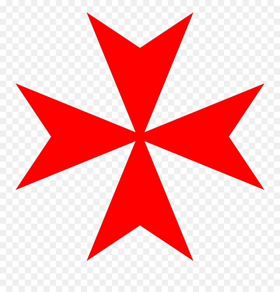 Maltese Cross Transparent Background - Malta Cross Black Emoji,Maltese Cross Clipart