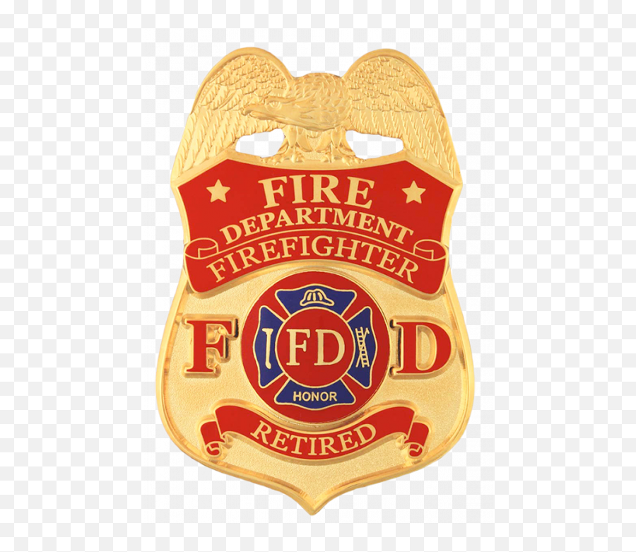 Retired Firefighter Badge - Department Of Defense Emoji,Firefighter Logo