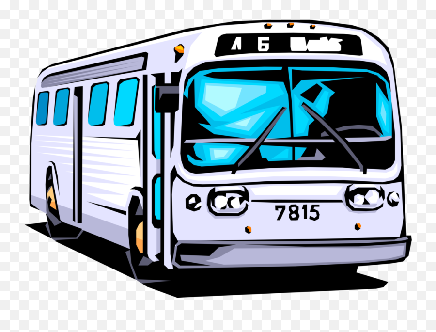 Download Vector Illustration Of Public Urban Transportation Emoji,Magic School Bus Clipart