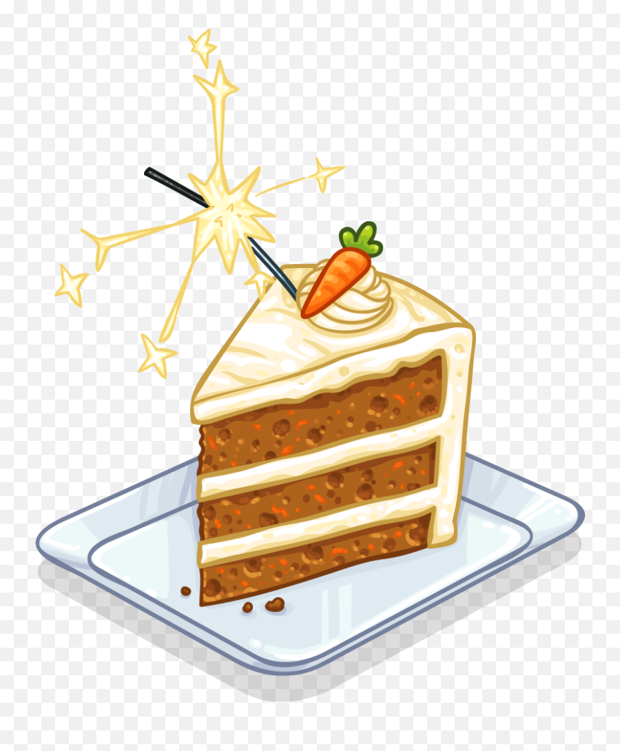 Slice Of Carrot Cake - Carrot Cake Clip Art Full Size Png Emoji,Cake Slice Png