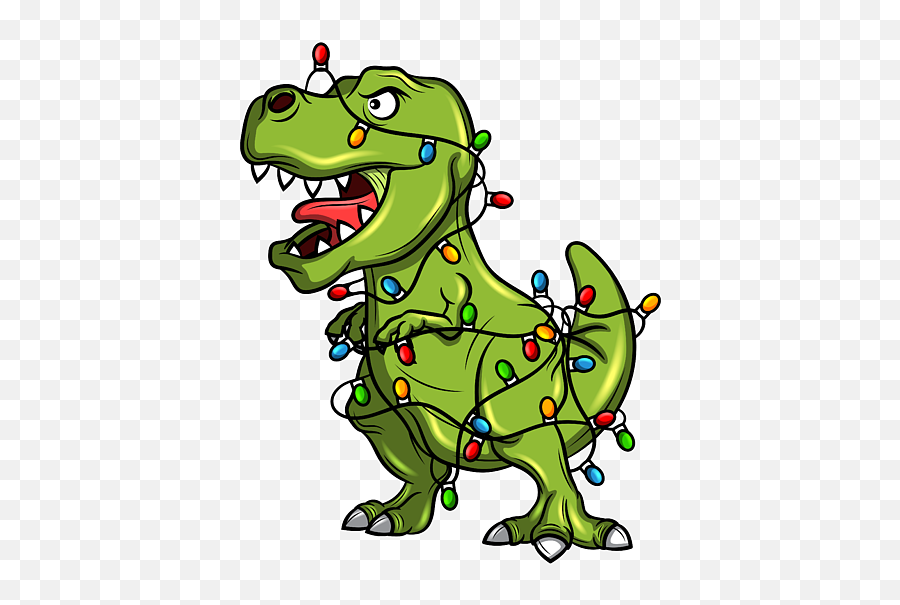 Dinosaur Christmas Cute Tree Rex Trex Throw Pillow For Sale Emoji,T-rex Clipart