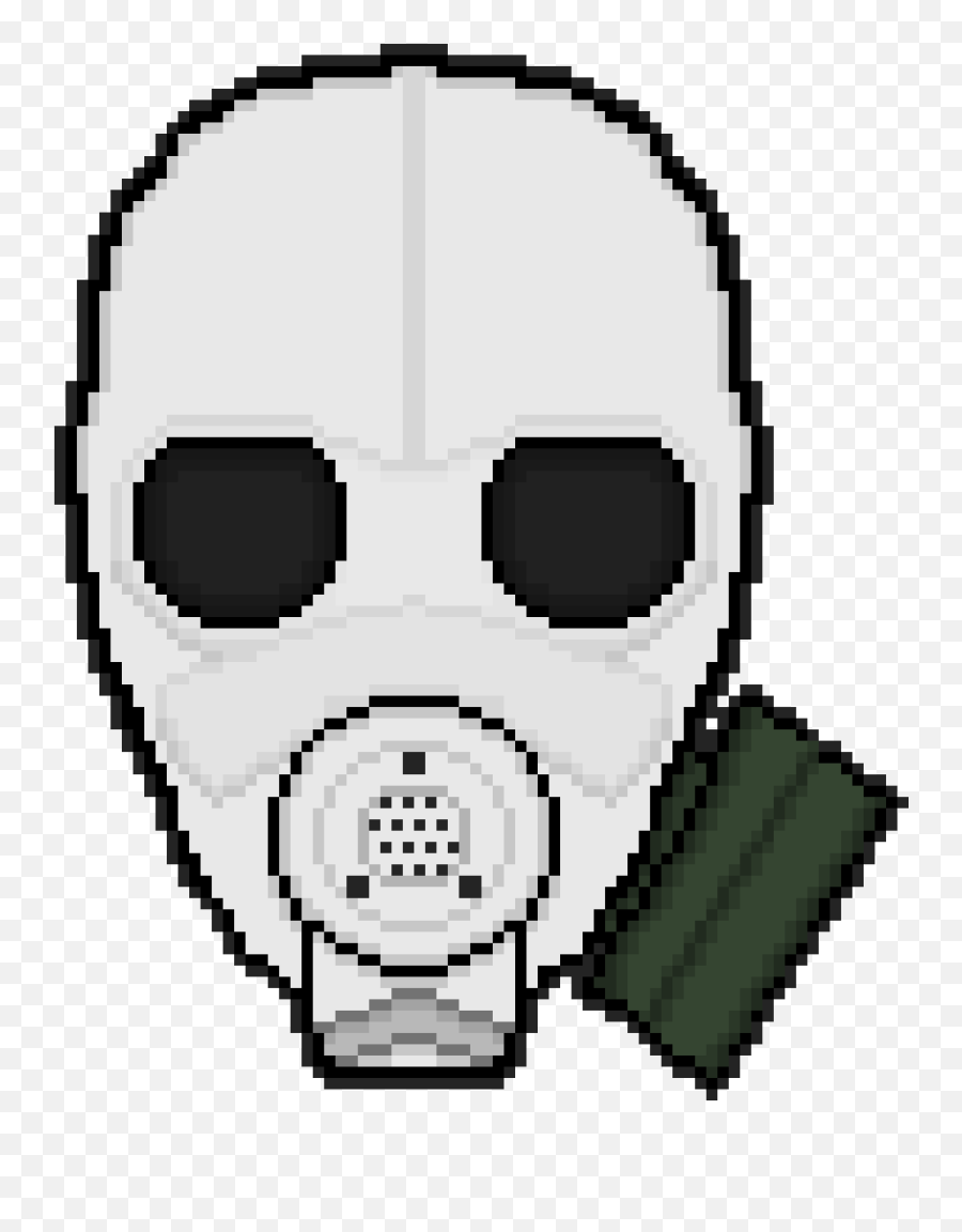 Gas Mask Pixel Art - Pixel Art Gas Mask Transparent Emoji,Gas Masks Clipart