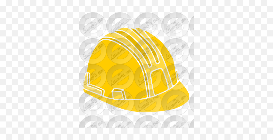 Hard Hat Stencil For Classroom Therapy Use - Great Hard Emoji,Construction Hat Clipart