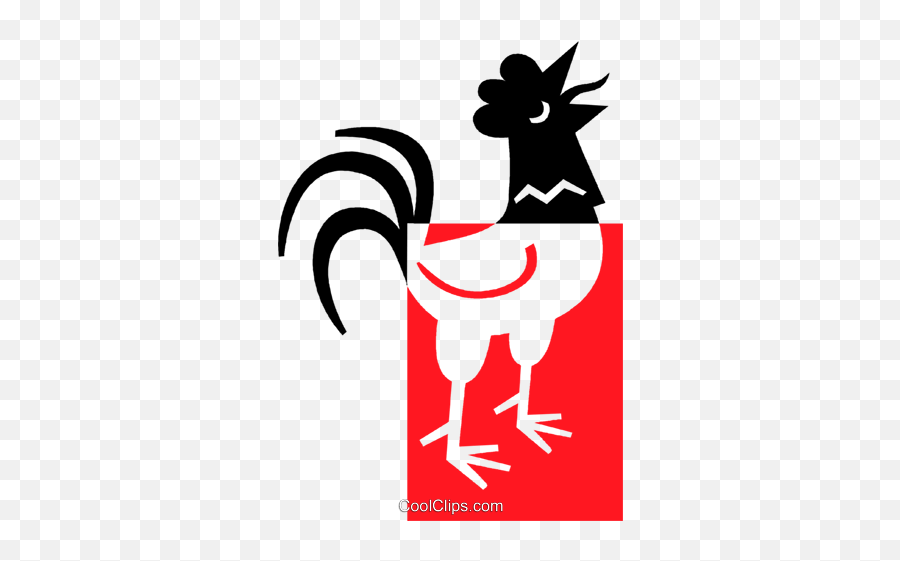 Rooster Royalty Free Vector Clip Art Illustration - Vc039056 Emoji,Rooster Clipart Free
