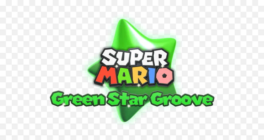 Super Mario Green Star Groove Nsmbw Fan Hack - Kuribo64 New Super Mario Green Star Emoji,Super Mario Bros Logo
