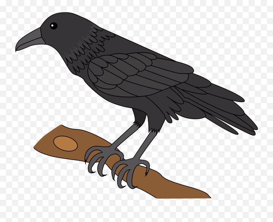 Raven Clipart - American Crow Emoji,Raven Clipart