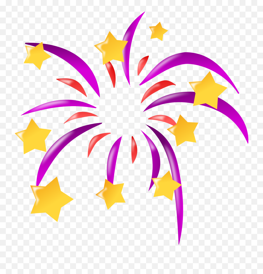 Firework Clipart Clip Art Firework Clip Art Transparent - Clipart New Year Logo Emoji,Fireworks Png